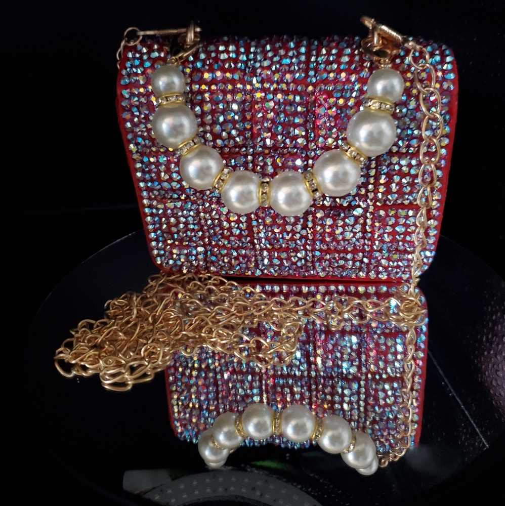 One-of-a-kind crystal purse